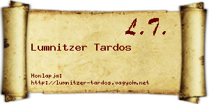 Lumnitzer Tardos névjegykártya